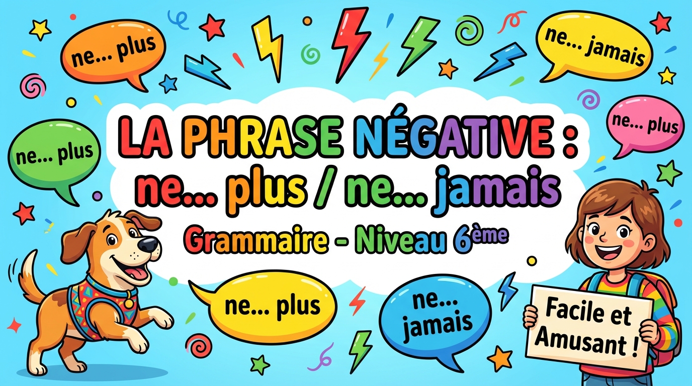 La phrase négative : ne... plus / ne... jamais